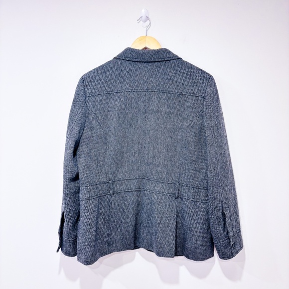 LA REDOUTE Structured Grey Wool Jacket with Utility Pockets | Size 16* - Picture 2 of 8